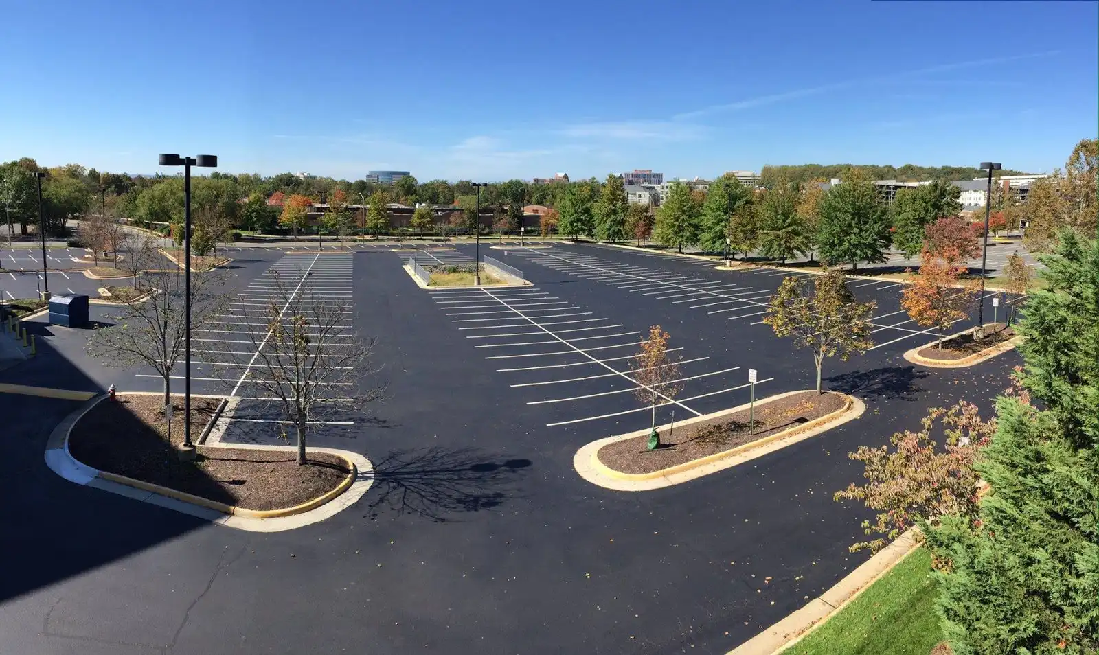 Read more about the article Before and After: Parking Lot Sealcoating & Re-Striping